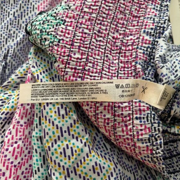 NWT Anthropologie colorful pastel wide leg flowy palazzo pant women’s size S - Picture 6 of 6